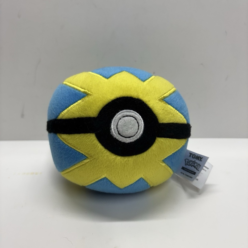 QUICK BALL POKEBALL Pokemon 2017 TOMY 5" PLUSH BEAN BAG STUFFED ANIMAL
